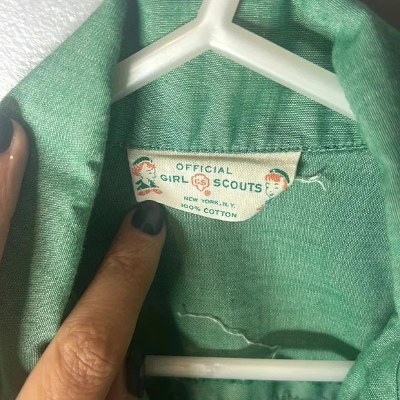 Vintage Girls Scouts Uniform size Medium **see measurements & pics for flaws) - Picture 2 of 9